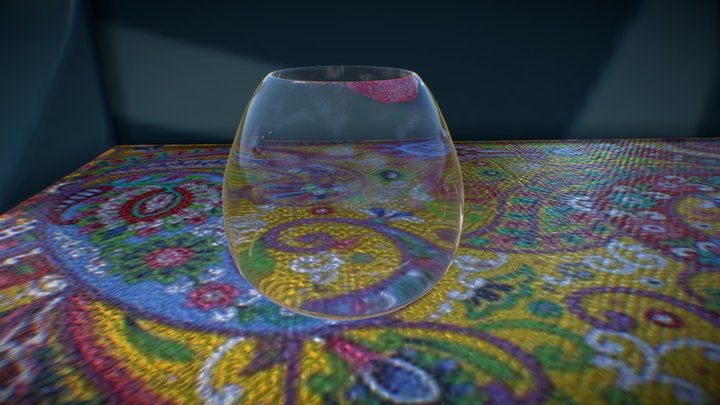 Random Glass with Bad Textures 3D Model