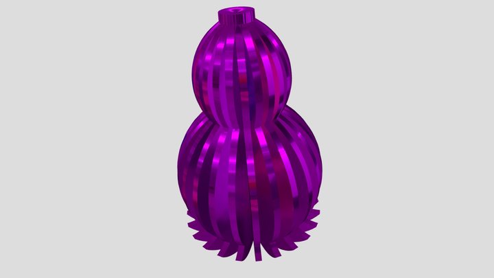 Hot Pink Party Decoration By AjS 3D Model