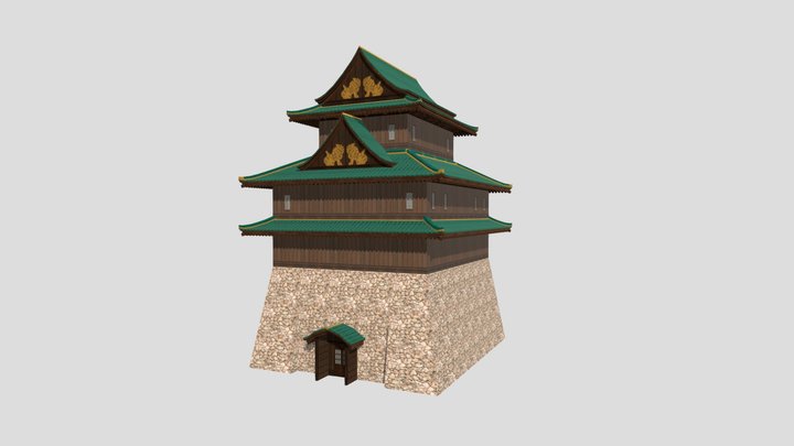 Japan Castle 3D Model