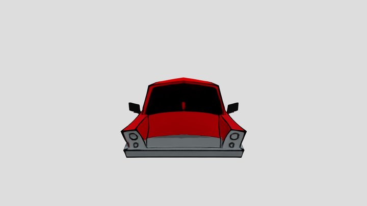 Cartoon Car 3D Model