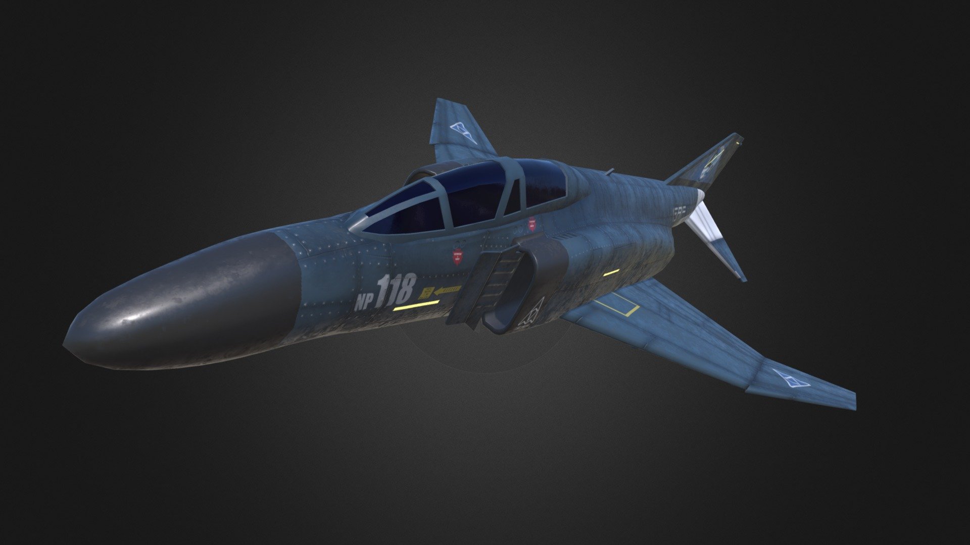 F-4 Phantom II MOBIUS-1 - Download Free 3D Model By B4TTL3CR33D ...