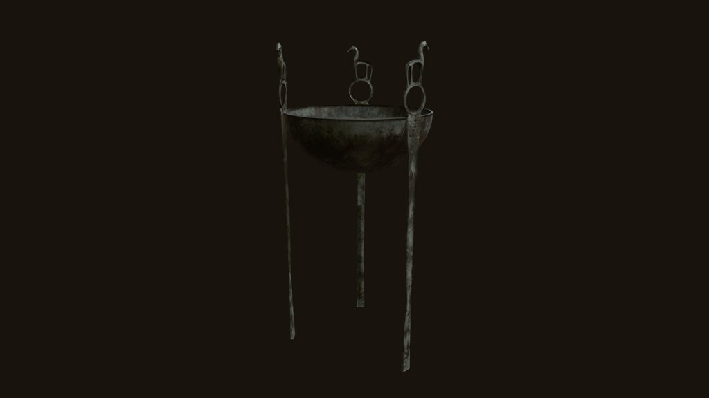 Bronze Age Tripod Bowl with Animal Protomes