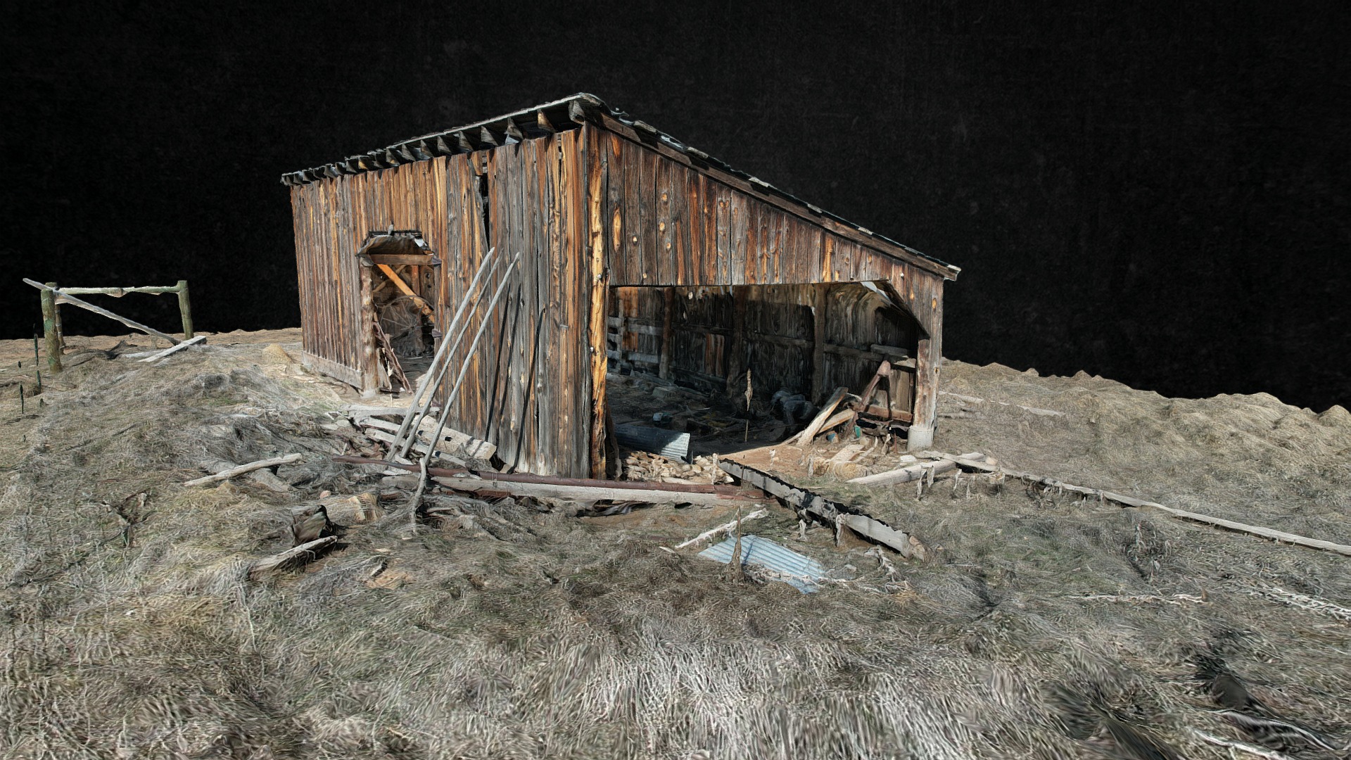 Ramey, Lean-To aka Carriage Barn - Download Free 3D model by Boulder ...