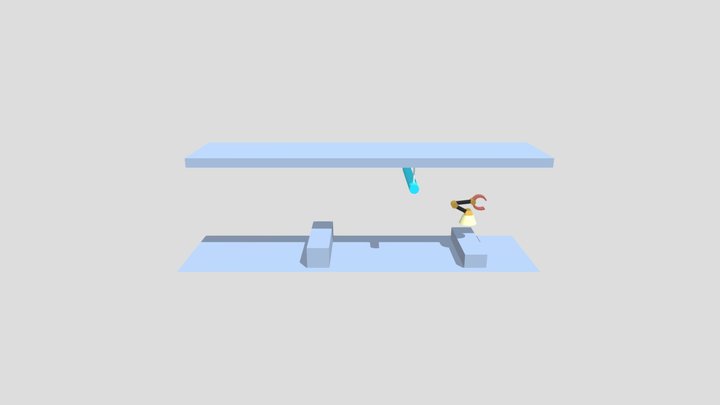 Claw Character Blockout 3D Model
