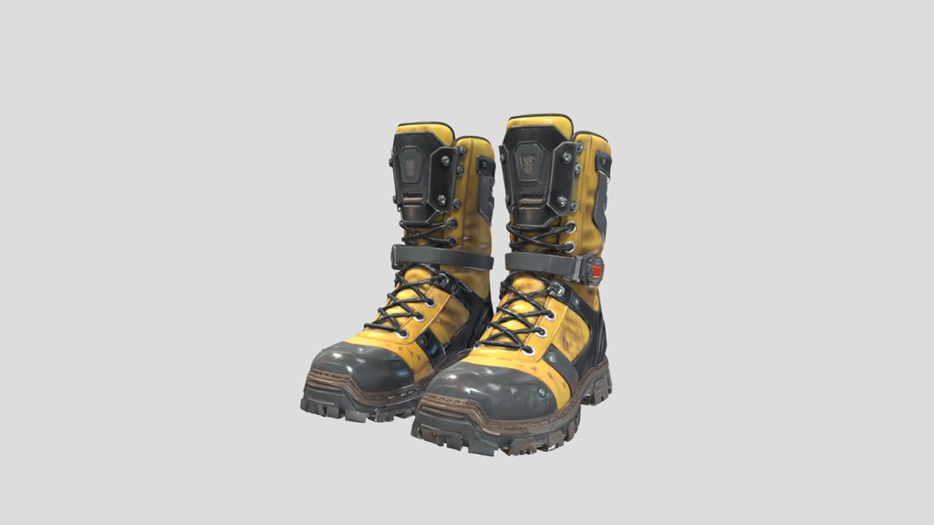 Futuristic Cyberpunk Combat Boots
