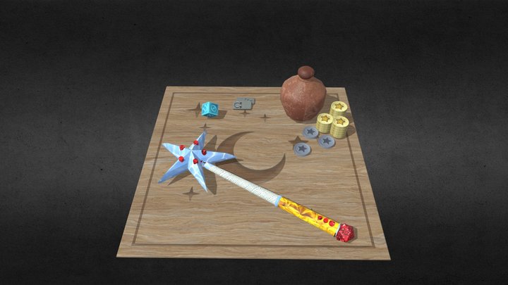 Magic Wand Board 3D Model