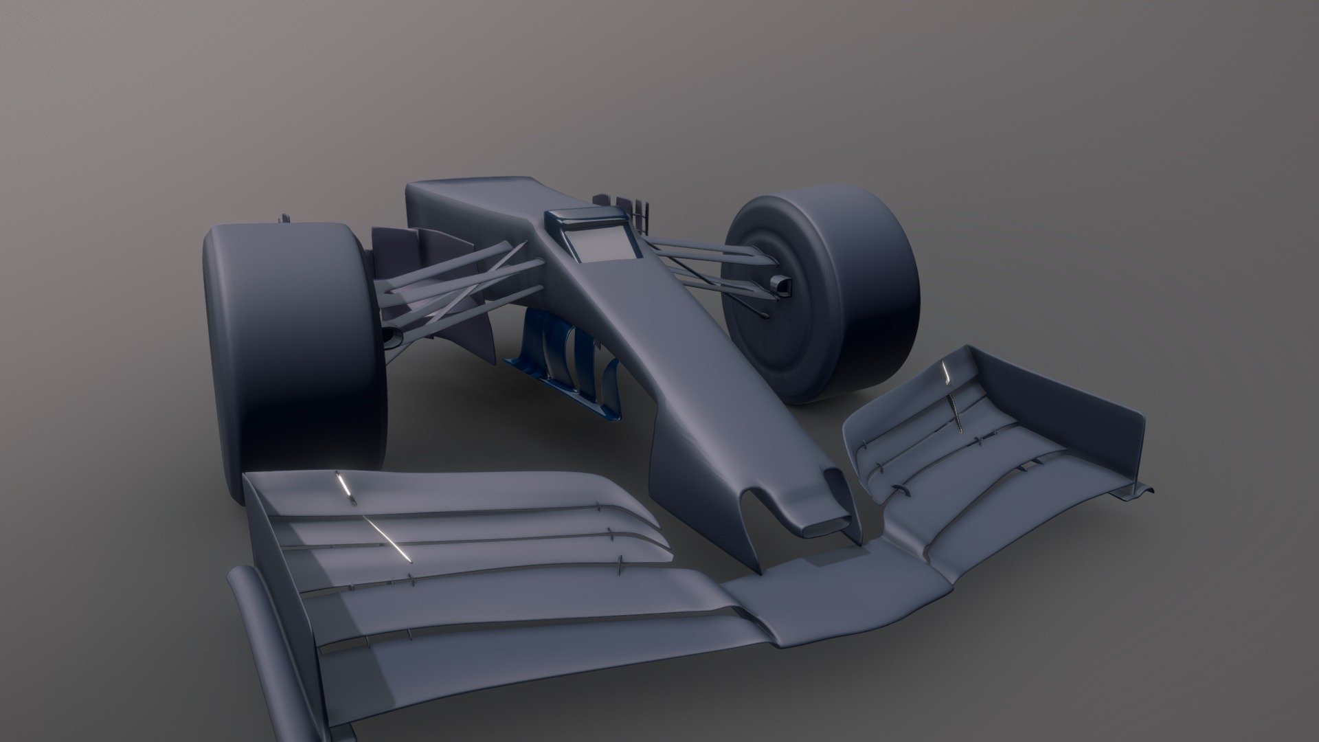 RedBull 2019 Front wing, suspension and wheels — Sketchfab embed 3D viewer