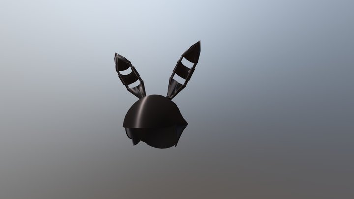 Bunny Helmet - low poly 3D Model