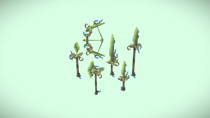 グリーン.エメラルド植生 3D Model
