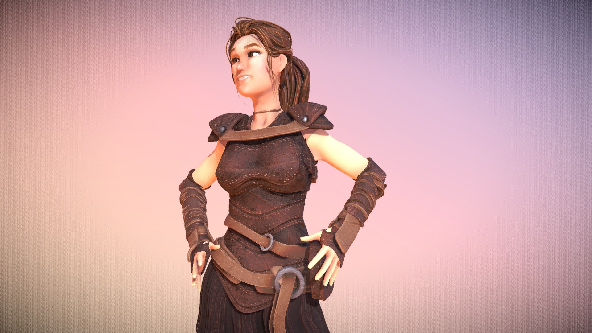 Female Warrior 3d Model By Michael Faivre [d443c17] Sketchfab