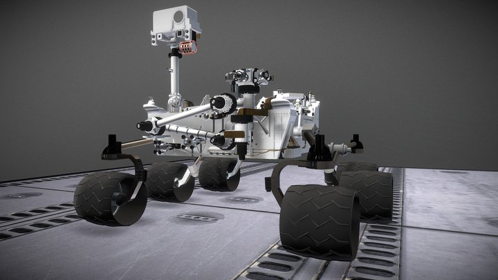 Nasa Curiosity Rover 3D Model