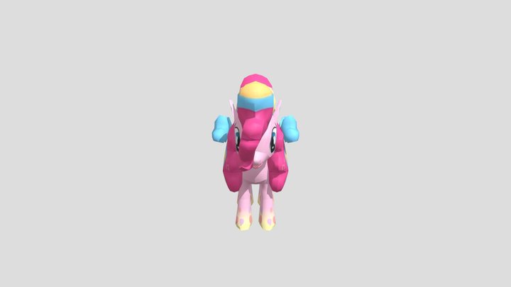 Rainbowfied Pinkie Pie 3D Model