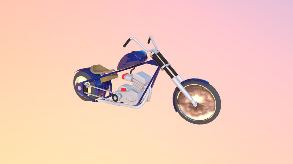 Disassembled Chopper Bike