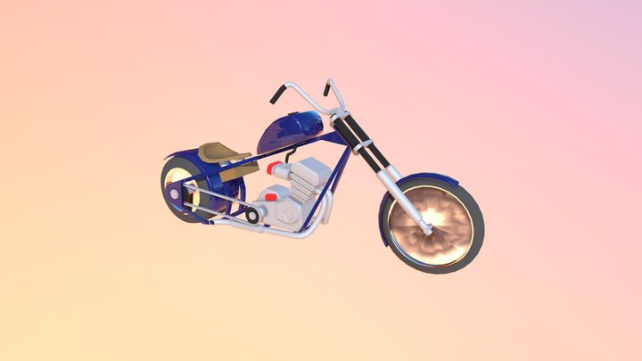 Disassembled Chopper Bike