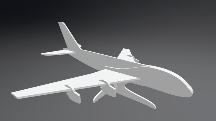 A380 for kids (young and old kids!) 3D Model