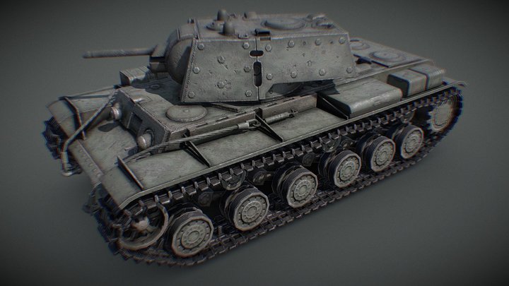 RUSSIAN TANK KV1 (Up- Armored) – Kostenloses 3D-Modell STL