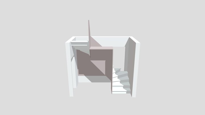 escalier A 3D Model