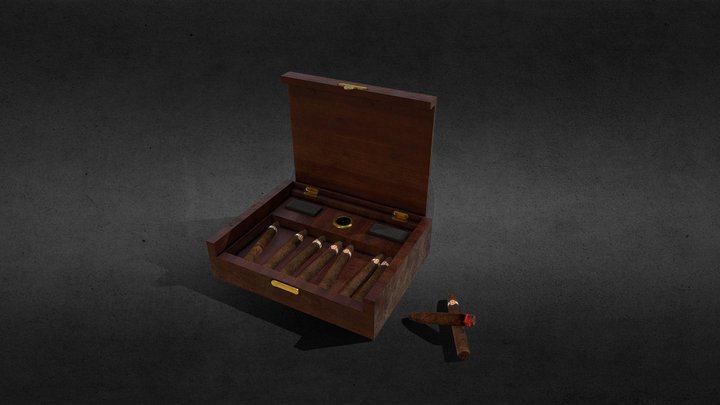 Cigar Humidor 3D Model