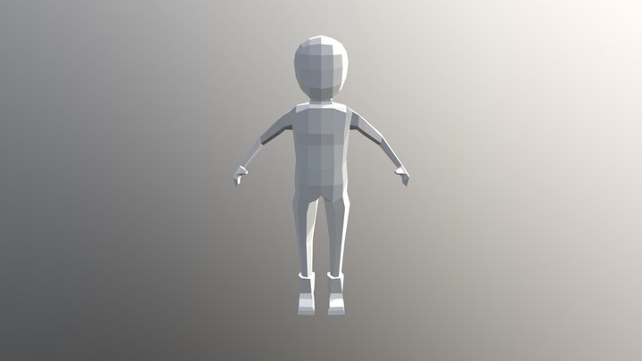 Poly Character 3D Model