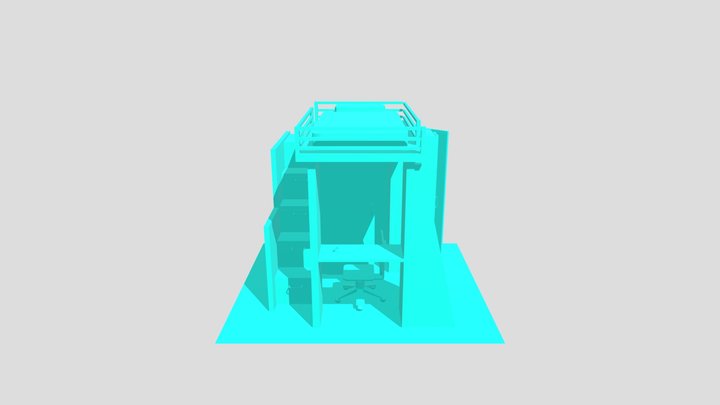 Bunk Bed Loft 3D Model
