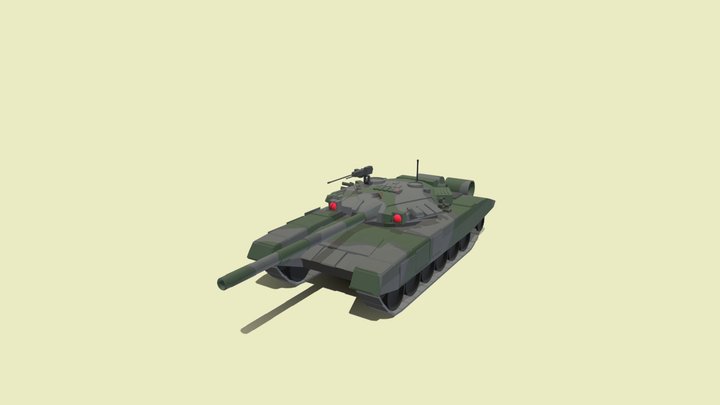 T 90 tank 3D Model