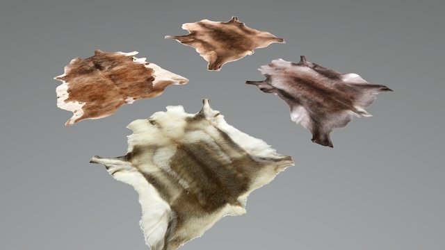 CorcraProps Rustic - Pelts 3D Model