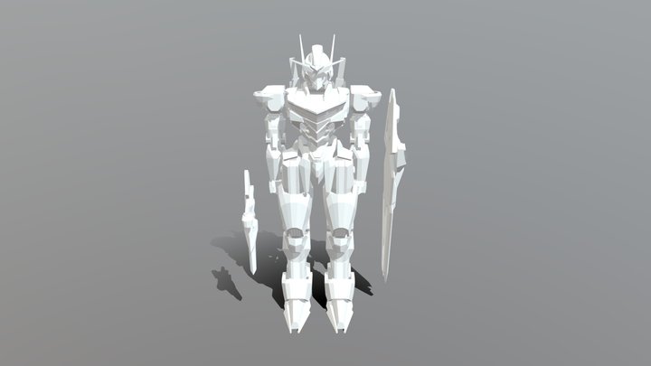 GUNDAM AERIAL COSPLAY 3D Model