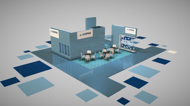Messestand Exhibition 3D Model