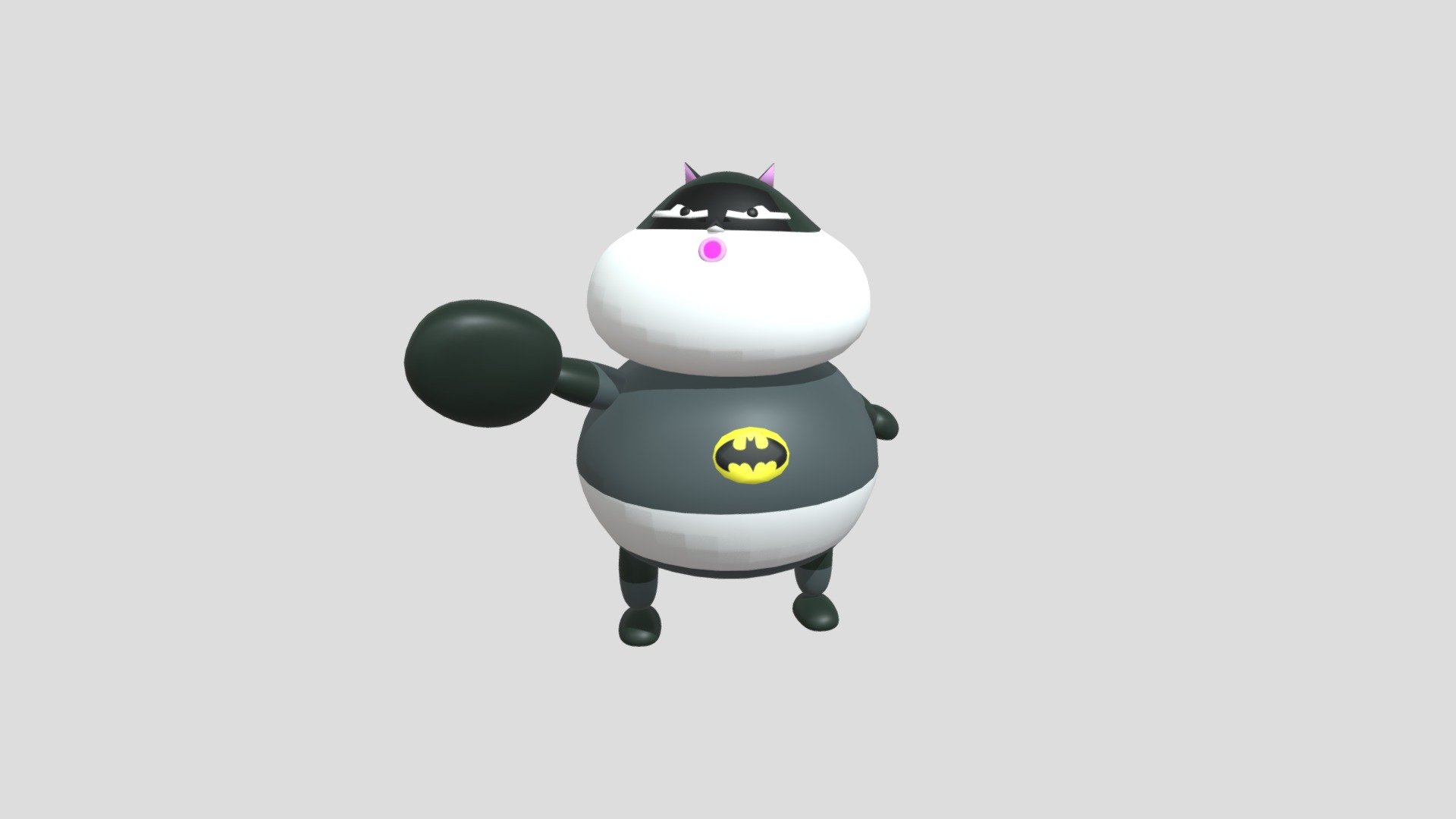 Fat Batman - 3D model by Takuz [d44e6fd] - Sketchfab