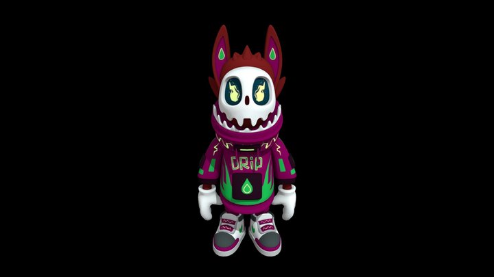Luna Grins DRiP Red 3D Model