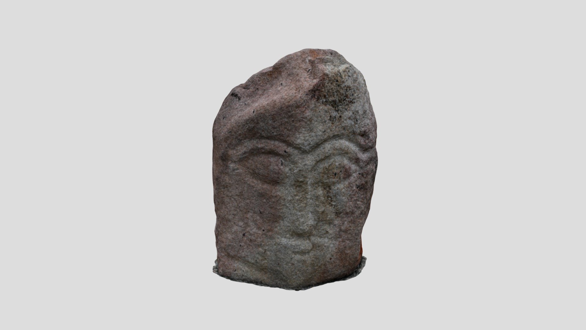 Stone sculpture (Head) 3D model by Margulan Institute of Archaeology
