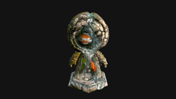 Koi Pond Mat 3D Model