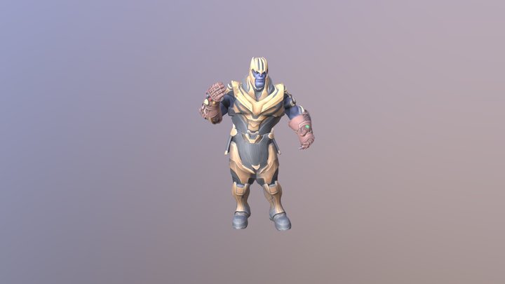 Thanos Dancing Twerk 3D Model