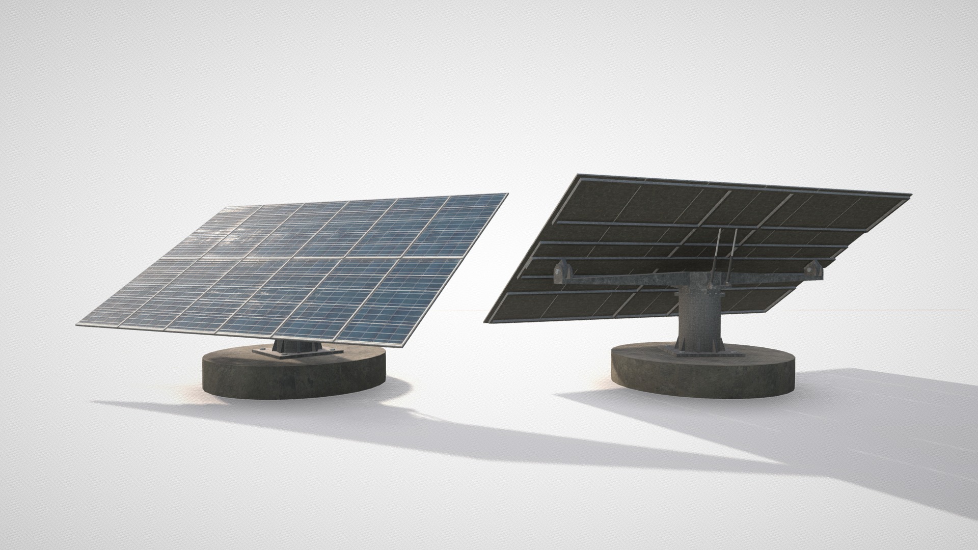 3D model Solar Panel (Low Poly) - This is a 3D model of the Solar Panel (Low Poly). The 3D model is about a few solar panels.
