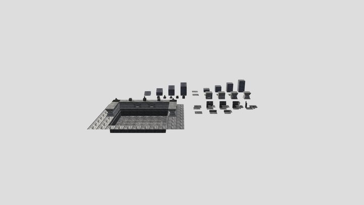 Modular Asset Pack - Ancient Stone Structure 3D Model