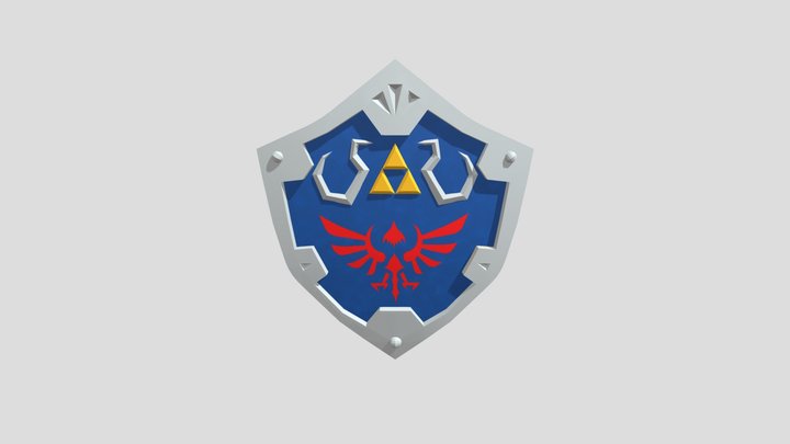 Hylian Shield Finished 3D Model
