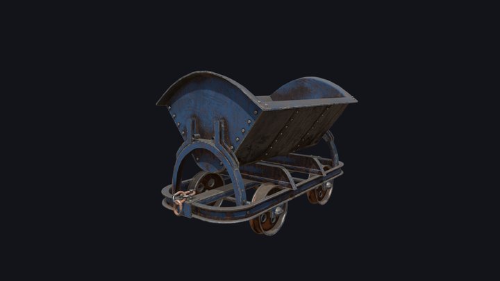 Minecart - Chariot Minier 3D Model
