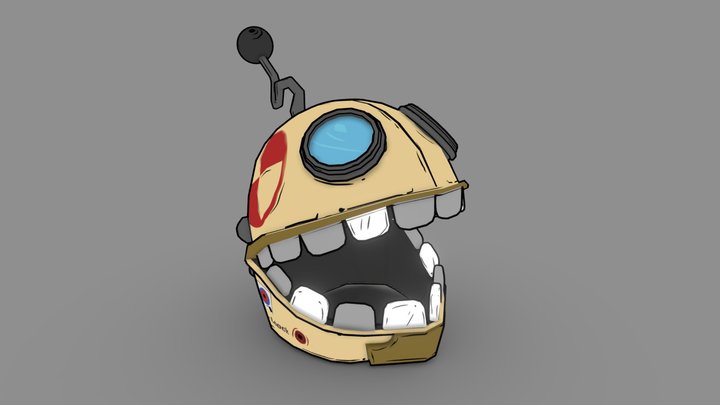 Stylize Helmet 3D Model
