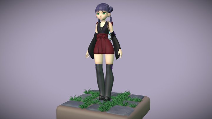 Yumi - Game Character 3D Model