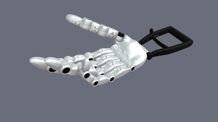 Robot Hand for 3D printing. Luke cyborg cosplay 3D Model