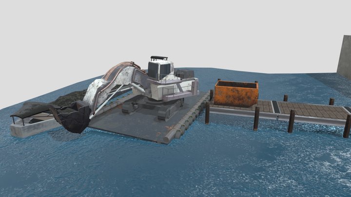 Liebherr at the Docks 3D Model