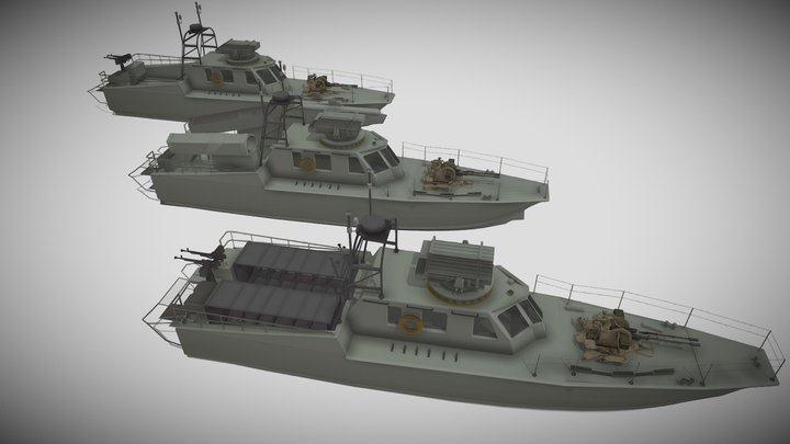 C14 Azarakhsh Missile Boat 3D Model