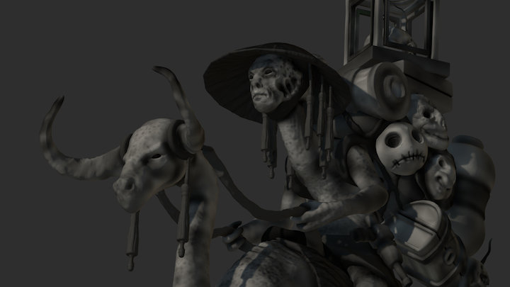 Yvahl the Traveling Merchant #alienchallenge2017 3D Model