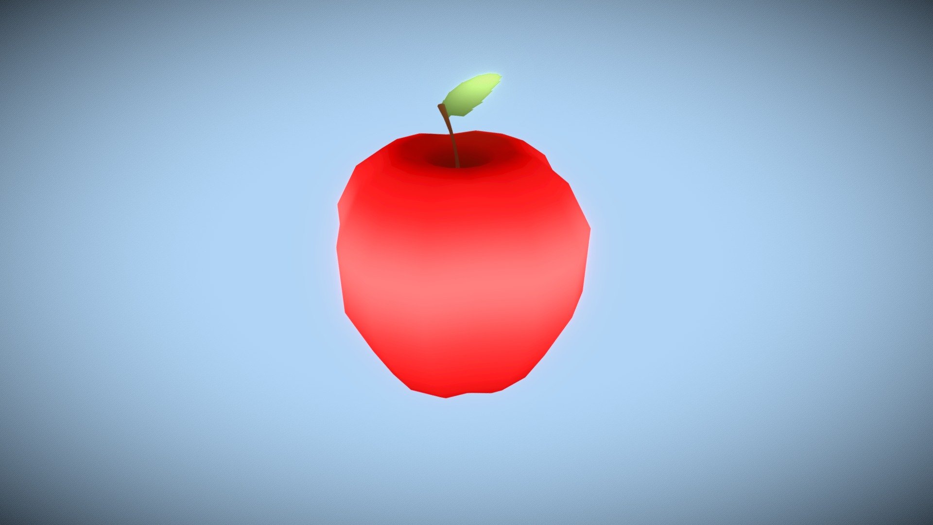 Red Apple (Low Poly)