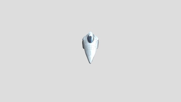 A 3d model of a futuristic space ship – Modello 3D gratuito STL