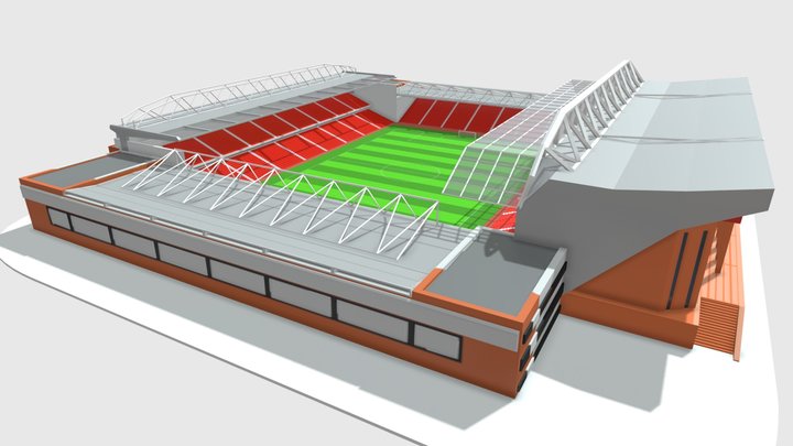 Liverpool - Anfield Stadium 3D 3D Model
