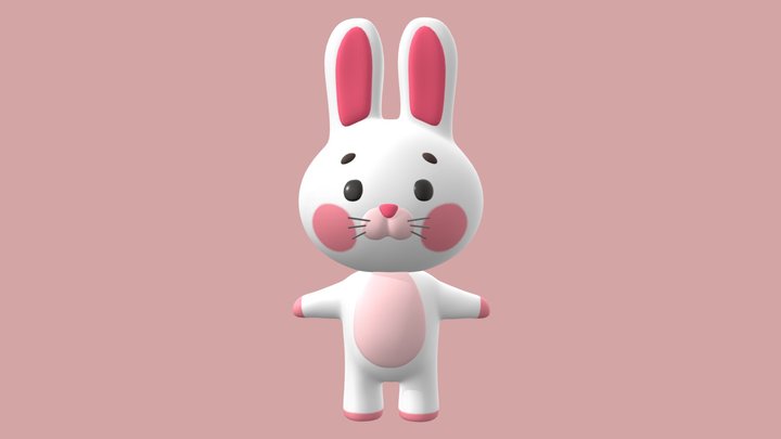 Bunny Character 3D Model