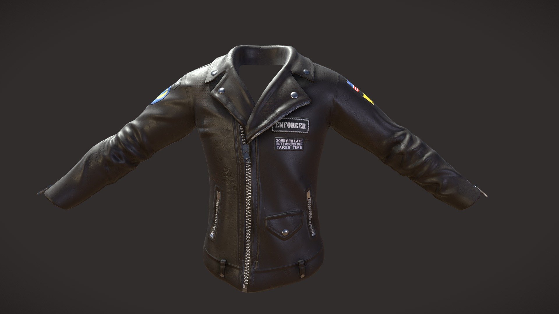 Leather Jacket 2 - Download Free 3D model by Matthew.J.Garcia [d45c395 ...