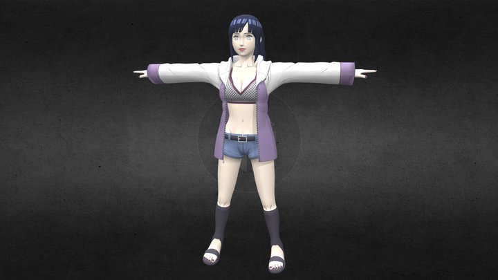 Hinata from Naruto The Last Movie 3D Print Model
