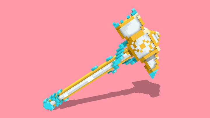 Minecraft 3D War Hammer 3D Model